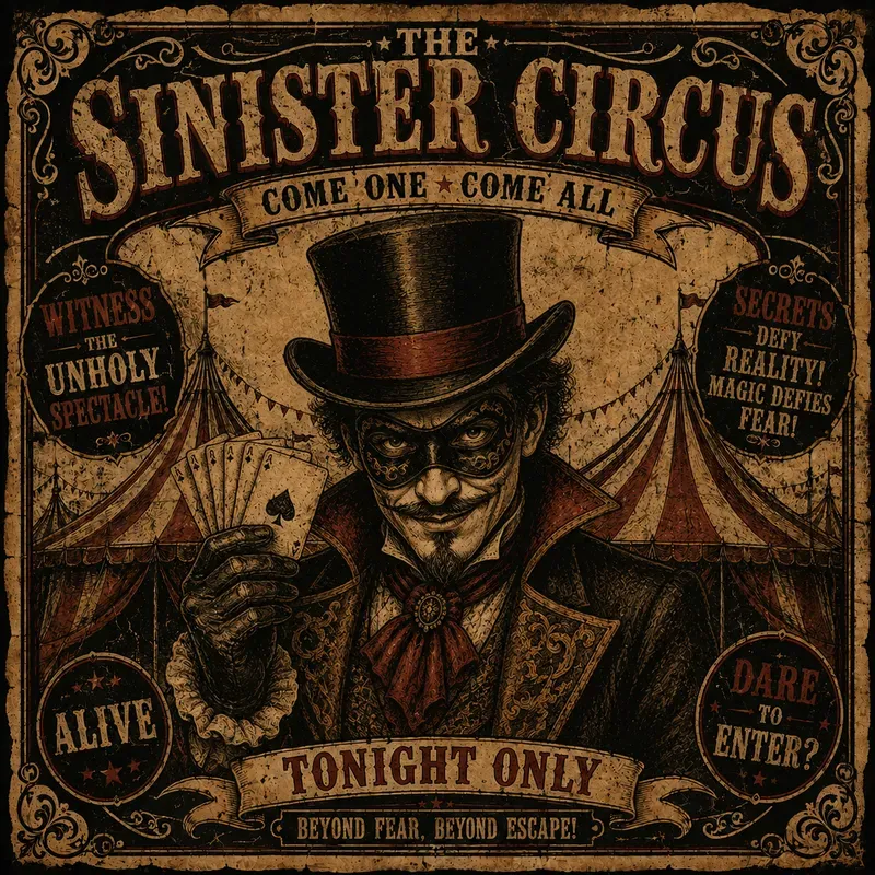 Vintage Horror Circus Posters