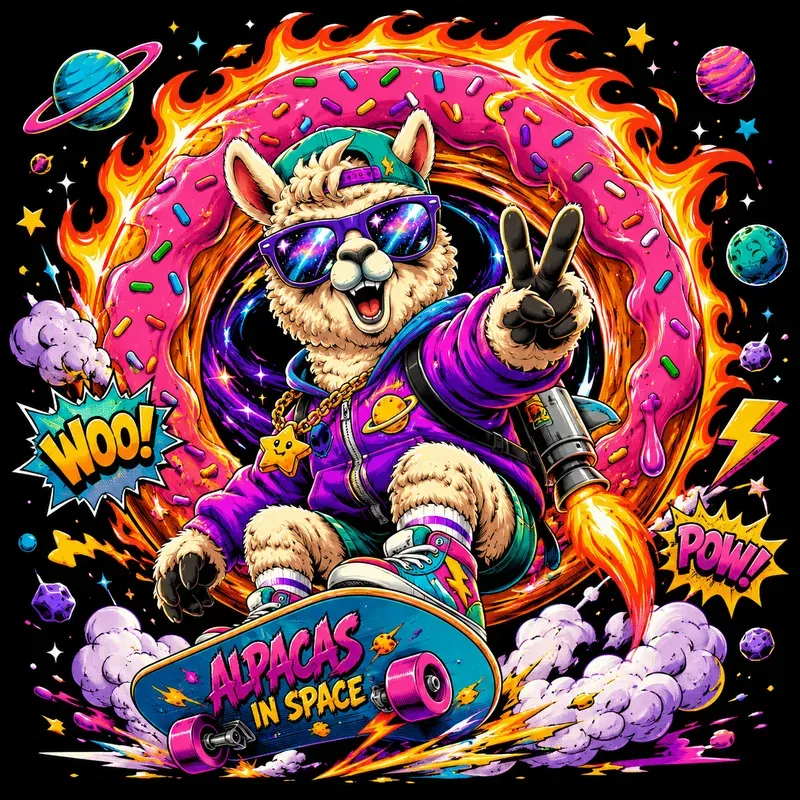 Bold Cartoon Tee Graphics