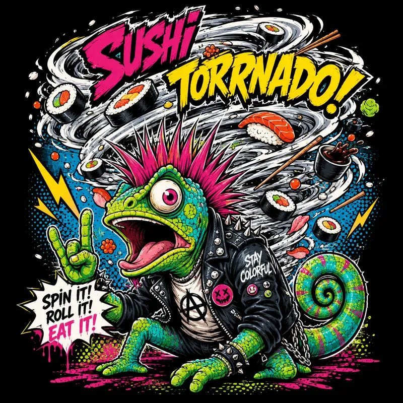 Bold Cartoon Tee Graphics