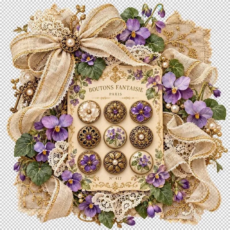 Shabby Chic Vintage Ephemera Assets