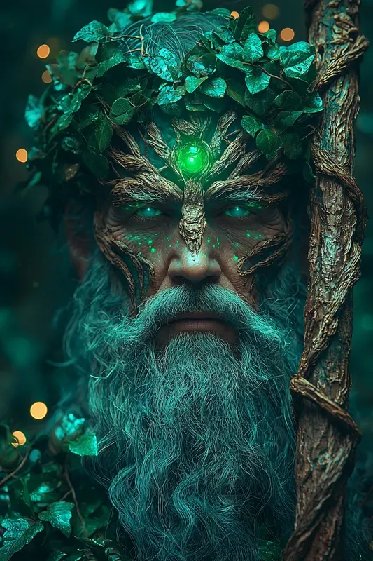 Forest Druid Nature Magic Fantasy Art