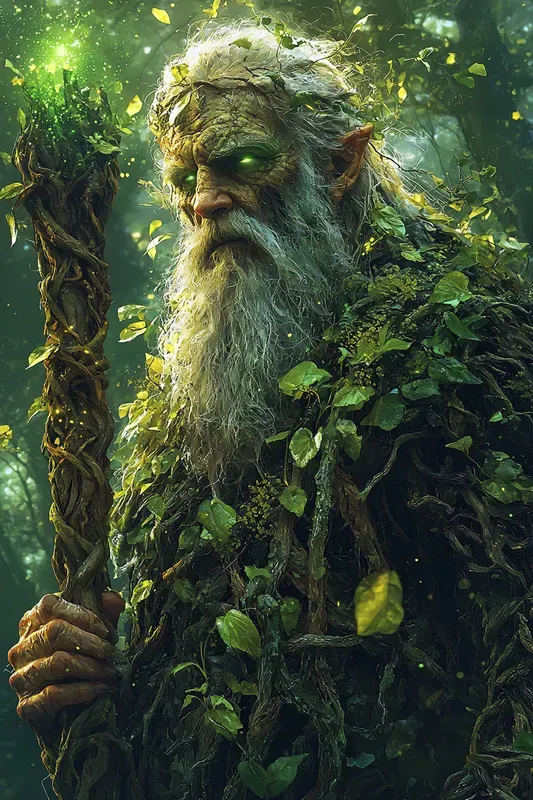 Forest Druid Nature Magic Fantasy Art