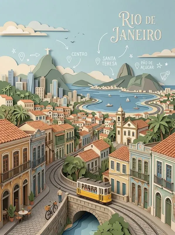 Paper Cut City Travel Posters