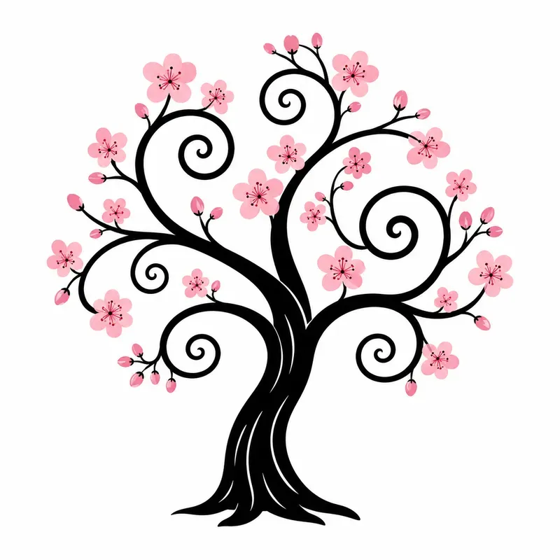 Whimsical Drooping Tree Doodle Packs