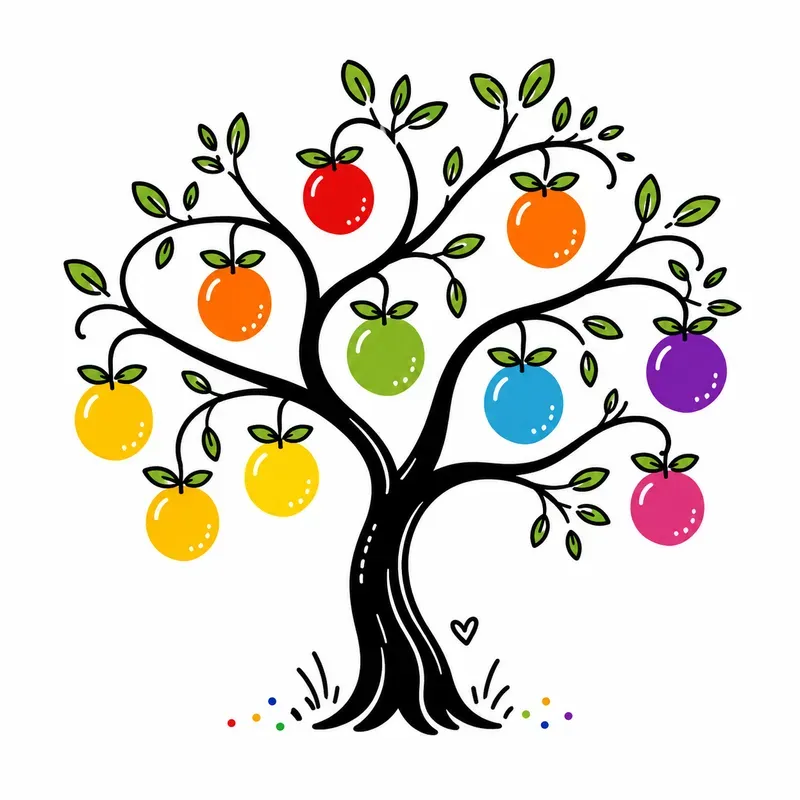 Whimsical Drooping Tree Doodle Packs