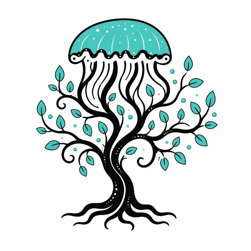 Whimsical Drooping Tree Doodle Packs
