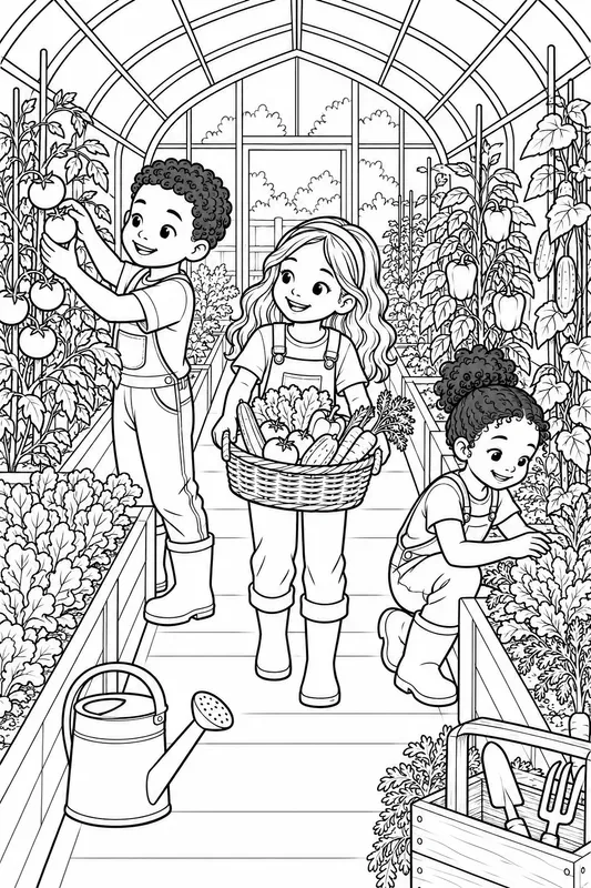 Thanksgiving Farm Colorings