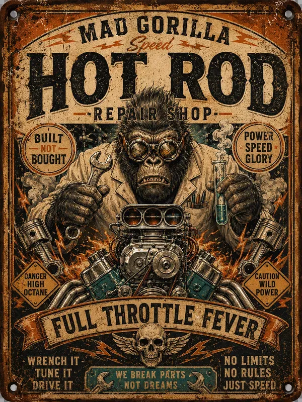 Retro Garage Rebels Poster Packs