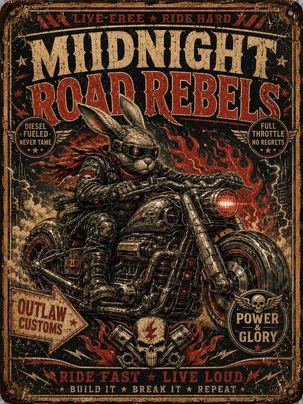 Retro Garage Rebels Poster Packs