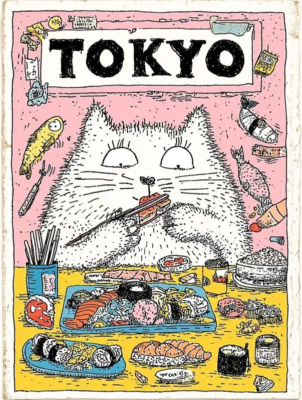 Whimsical Hand Drawn Travel Posters