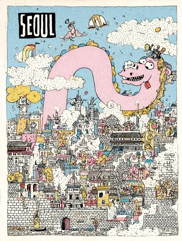 Whimsical Hand Drawn Travel Posters