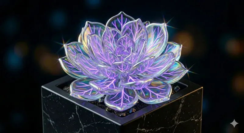 Cybernetic Holographic Glass Botanicals A