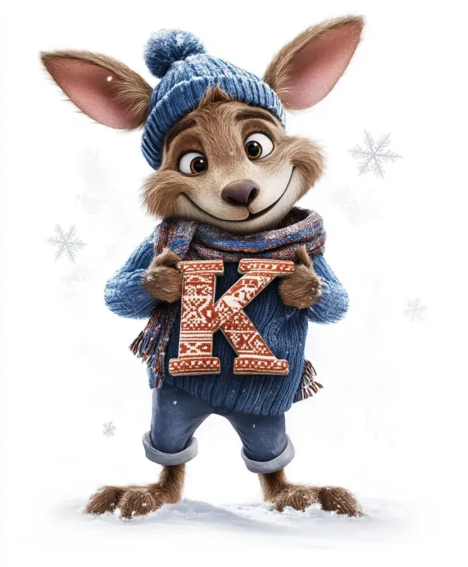 Winter Animal Letter Illustrations