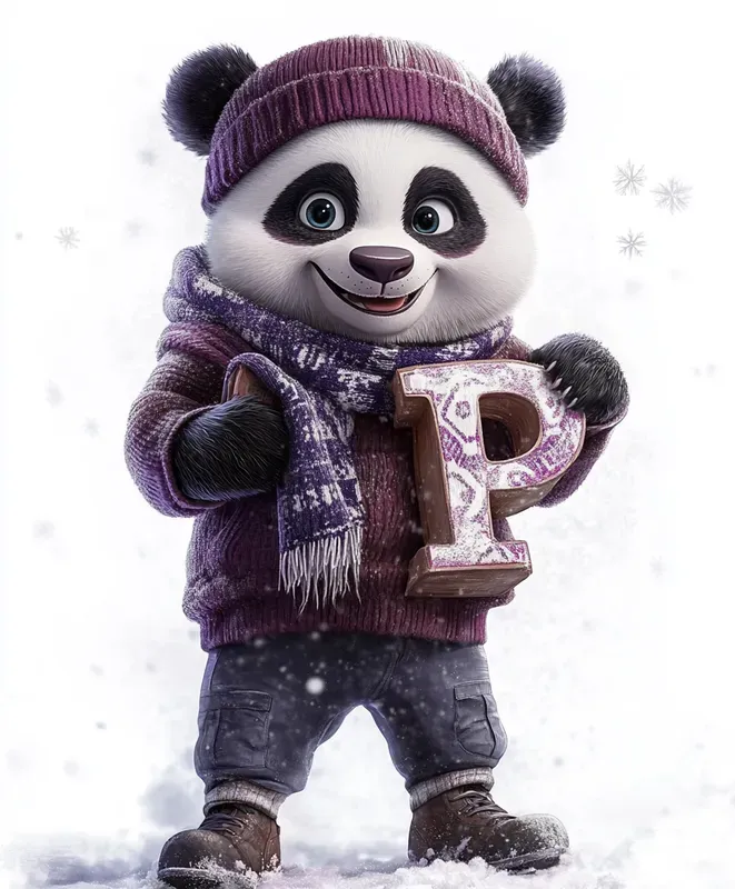 Winter Animal Letter Illustrations