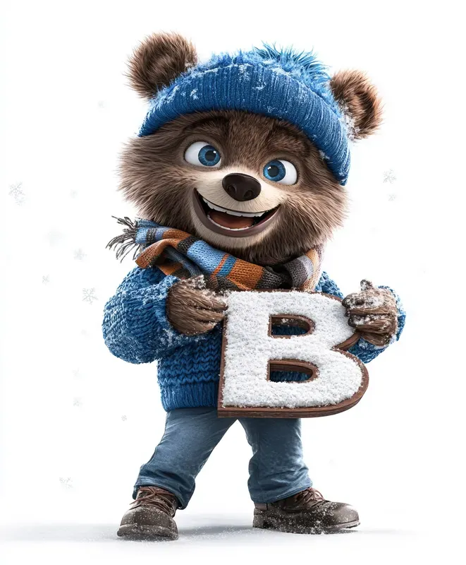 Winter Animal Letter Illustrations