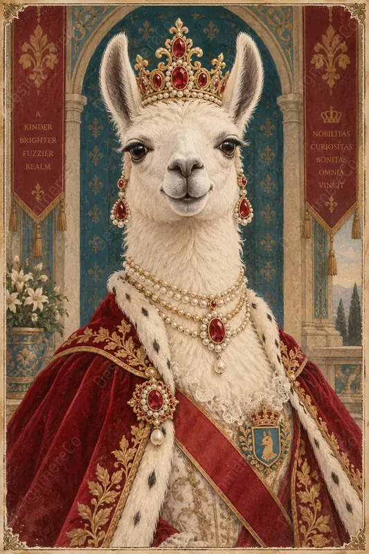 Whimsical Animal Royal Portraits