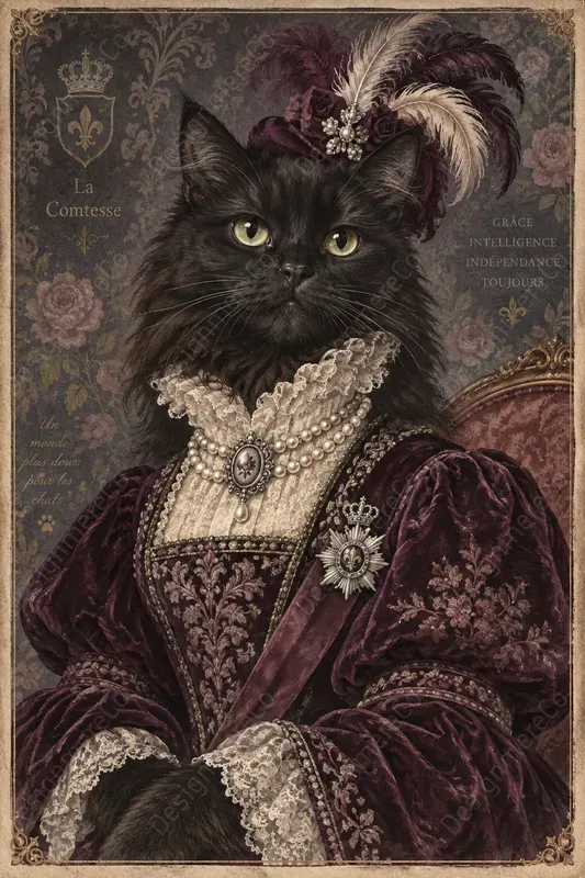 Whimsical Animal Royal Portraits