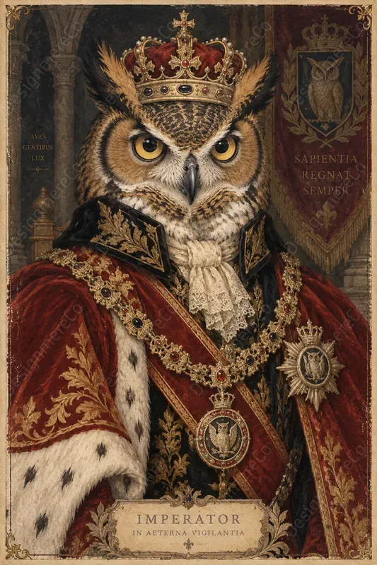 Whimsical Animal Royal Portraits