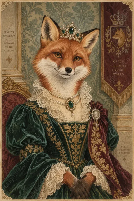 Whimsical Animal Royal Portraits