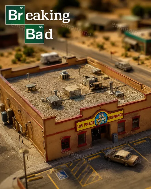 Miniatures Of Buildings From The Tv Series