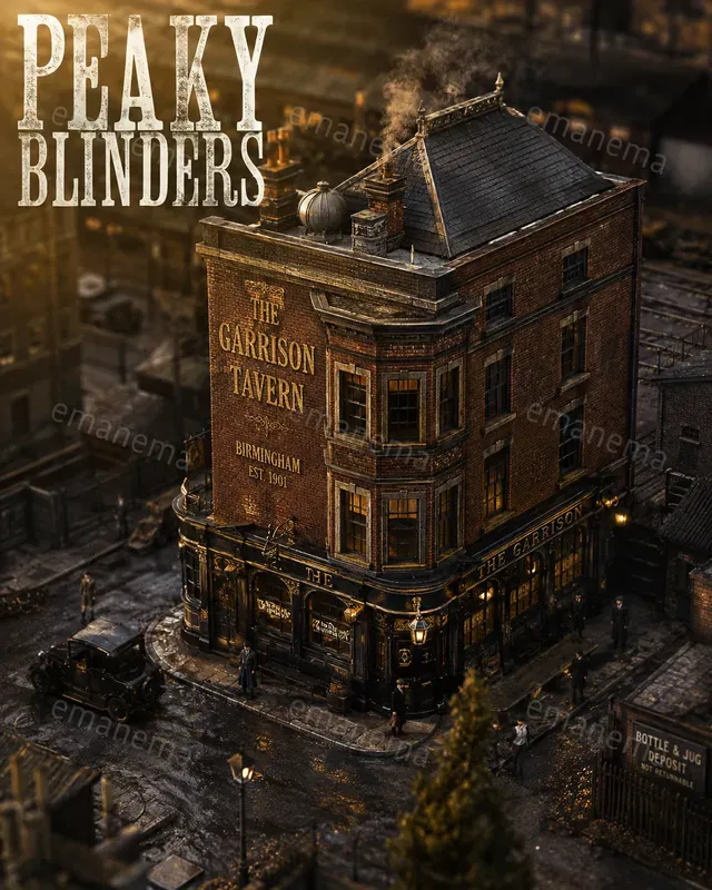 Miniatures Of Buildings From The Tv Series