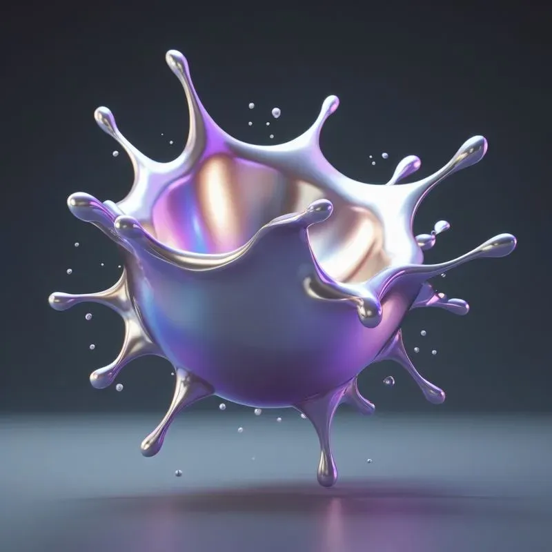 Liquidmetal Organic 3D UI Assets