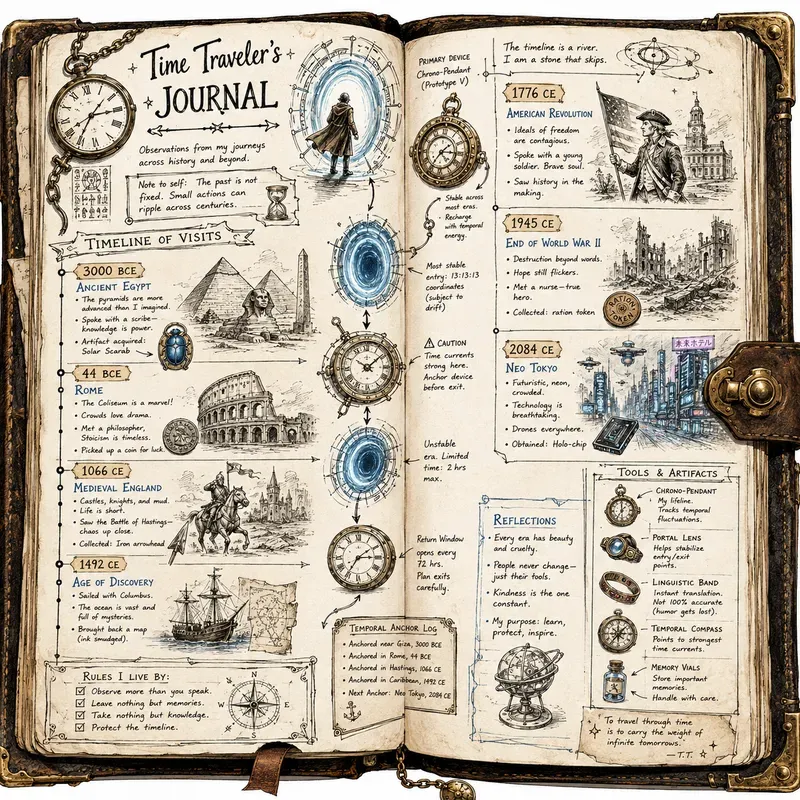 Secret Underground Cities Handdrawn