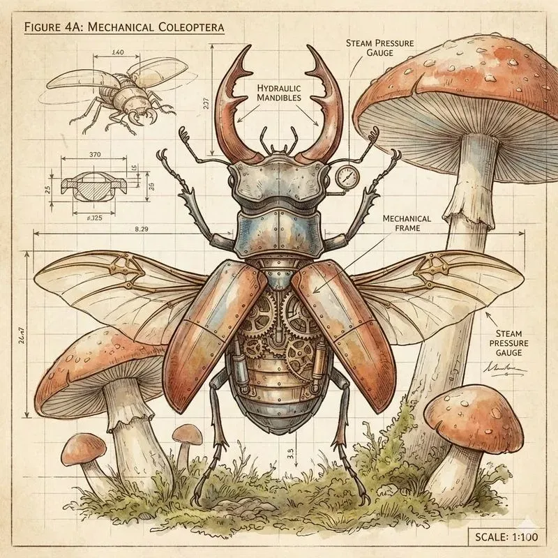 Bio Mech Insect Blueprints