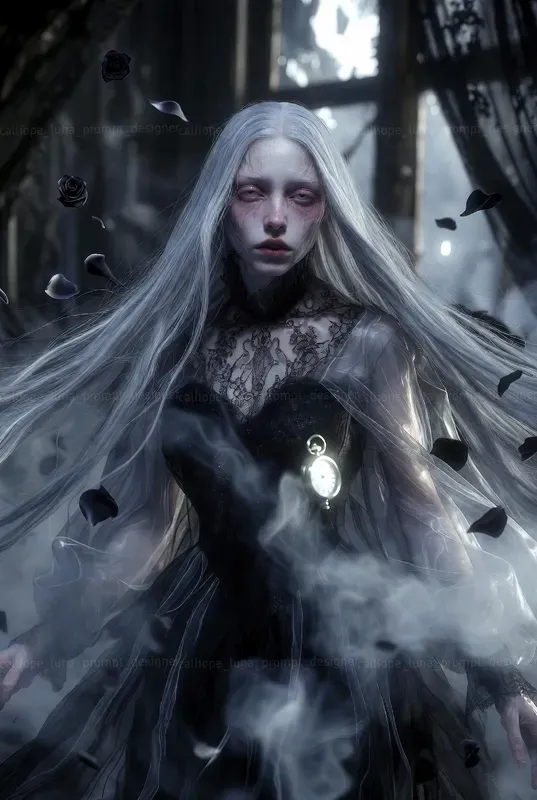 Victorian Ghost Widow Portraits