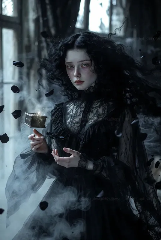 Victorian Ghost Widow Portraits