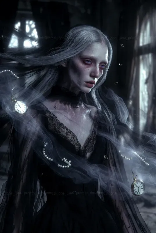 Victorian Ghost Widow Portraits