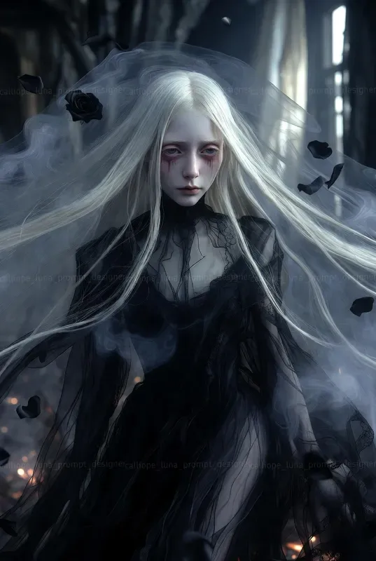Victorian Ghost Widow Portraits