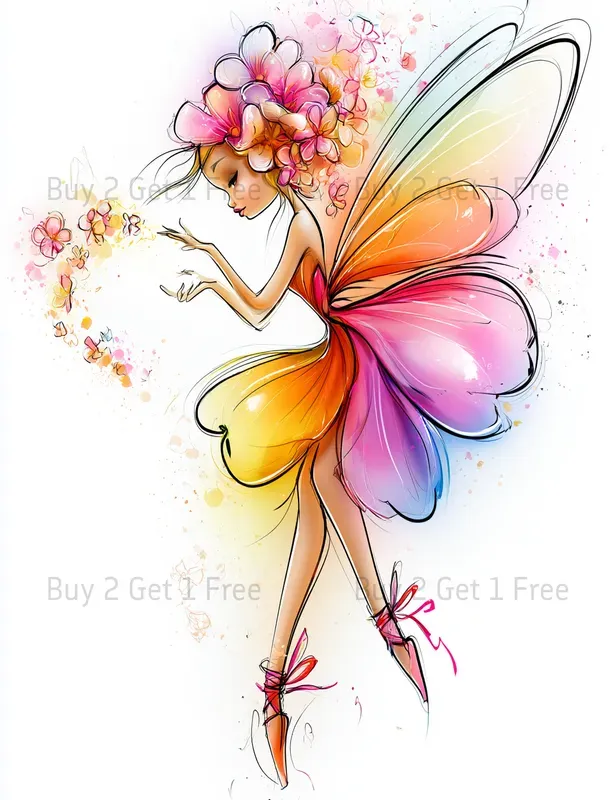 Whimsical Spring Fantasy Clipart