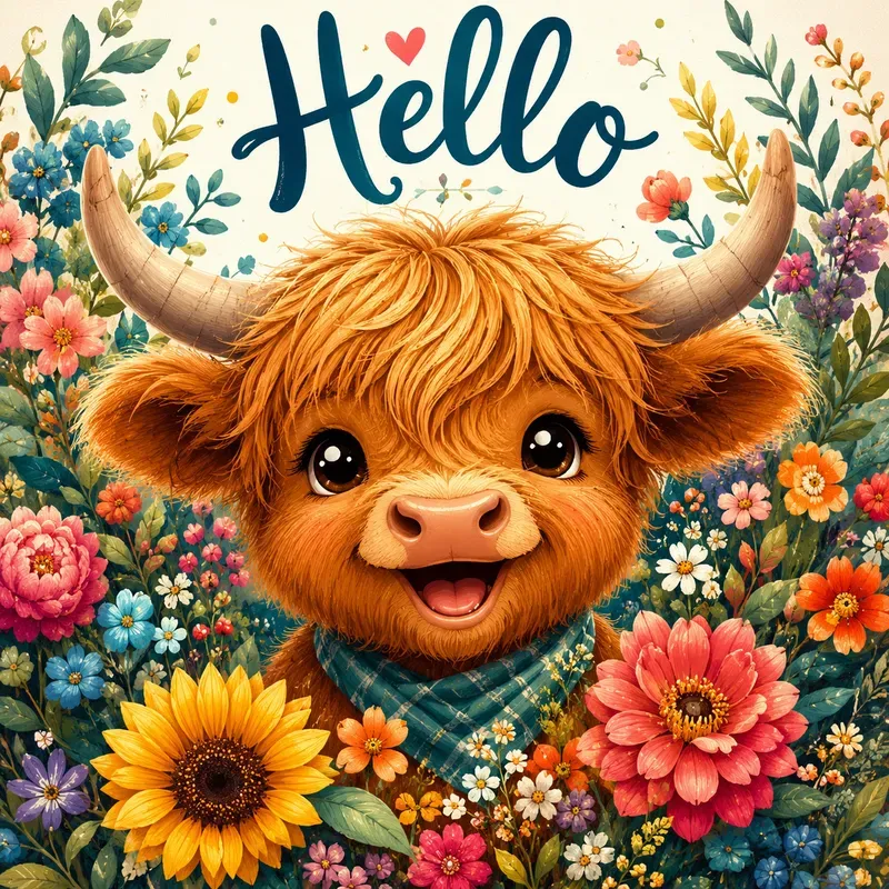 Whimsical Floral Character Portraits