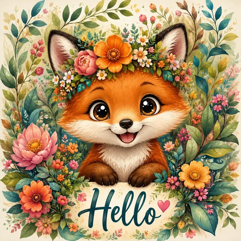 Whimsical Floral Character Portraits