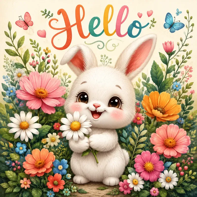 Whimsical Floral Character Portraits