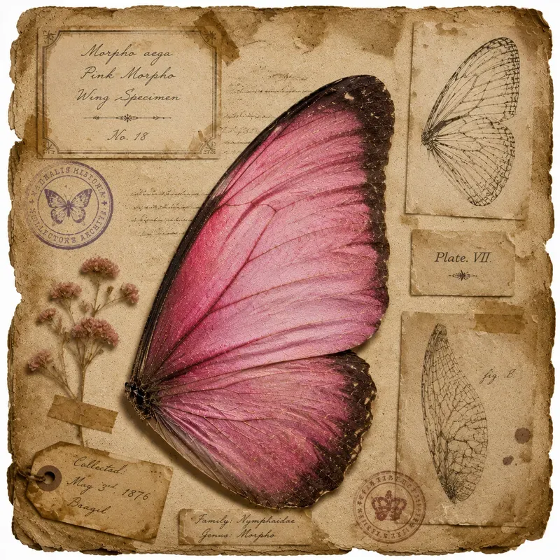 Junk Journal Butterfly Wing Ephemera
