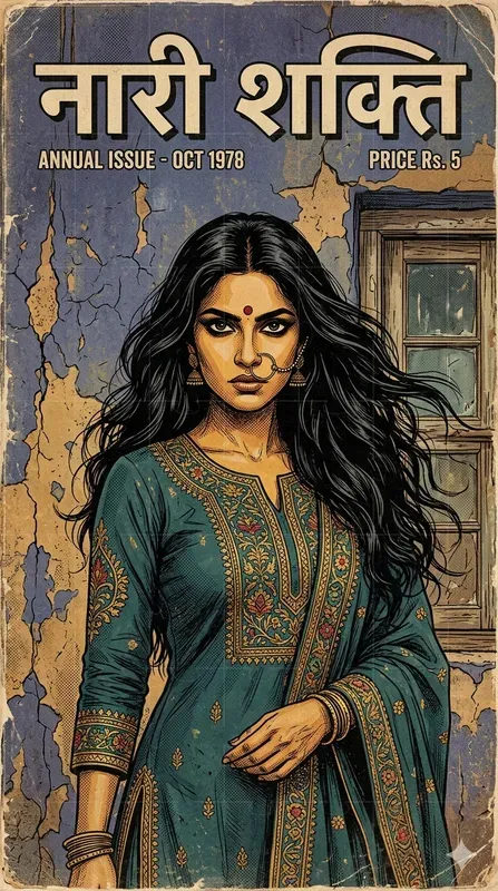 Indian Girl Vintage Comic Art Portraits
