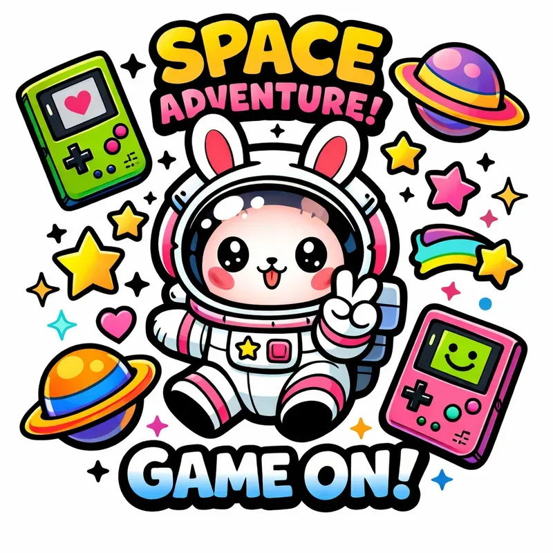 Kawaii Popart Streetwear Sticker Designs