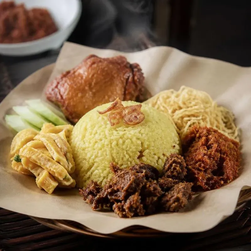 Pure Authentic Indonesian Food Stock