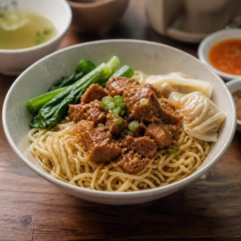 Pure Authentic Indonesian Food Stock