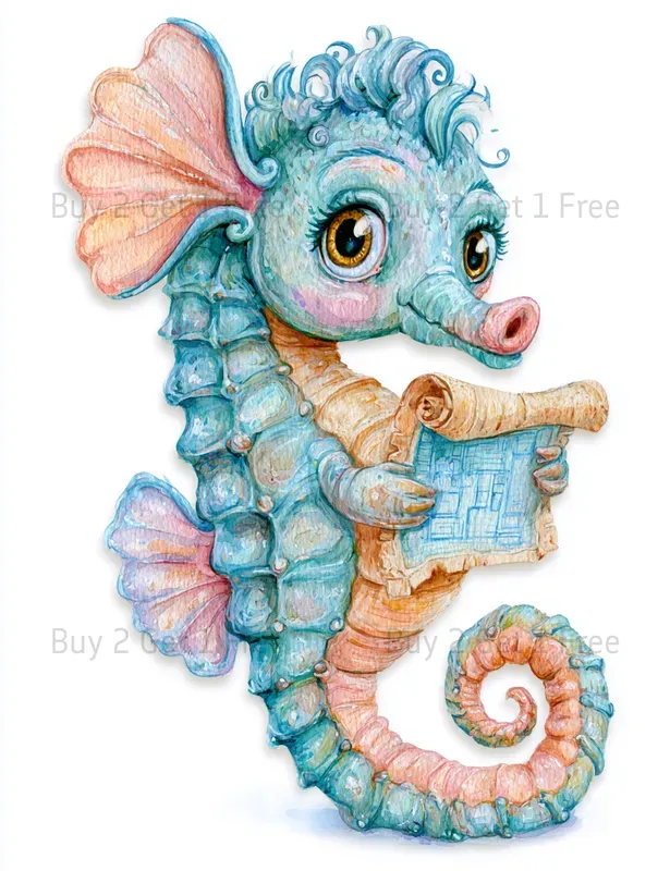 Cute Seaside Builder Girl Clipart