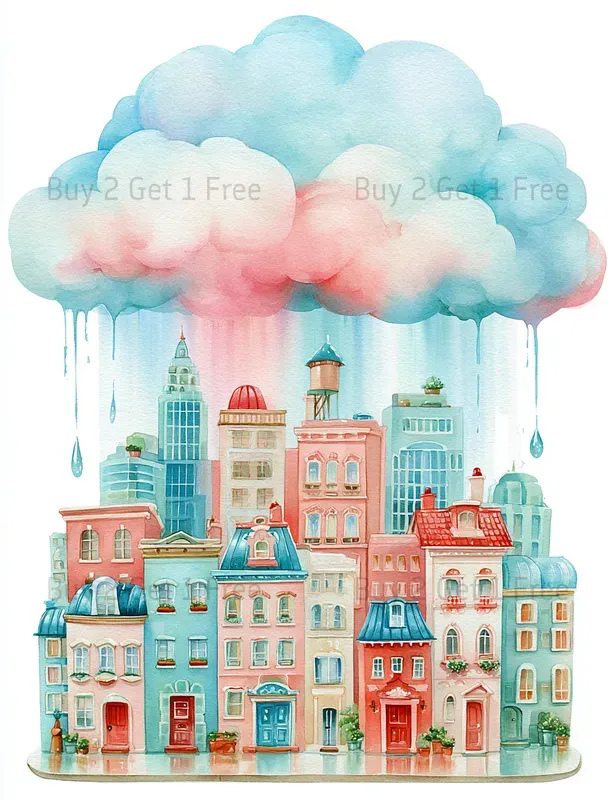 Cute Seaside Builder Girl Clipart