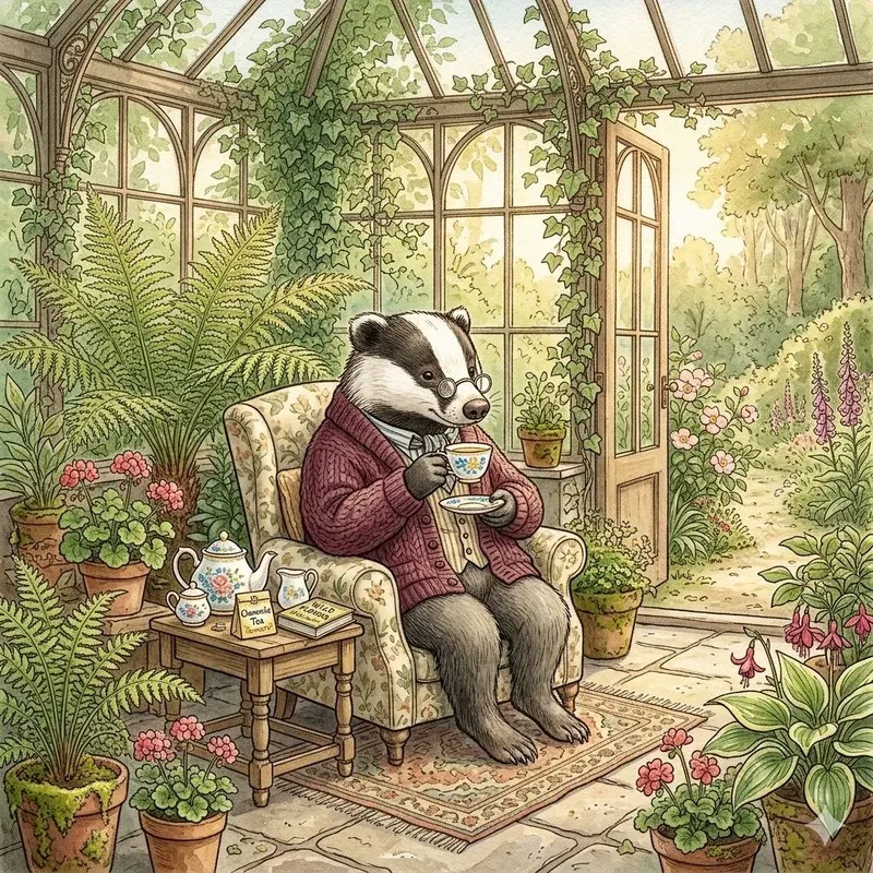 Cozy Vintage Watercolor Storybook Art