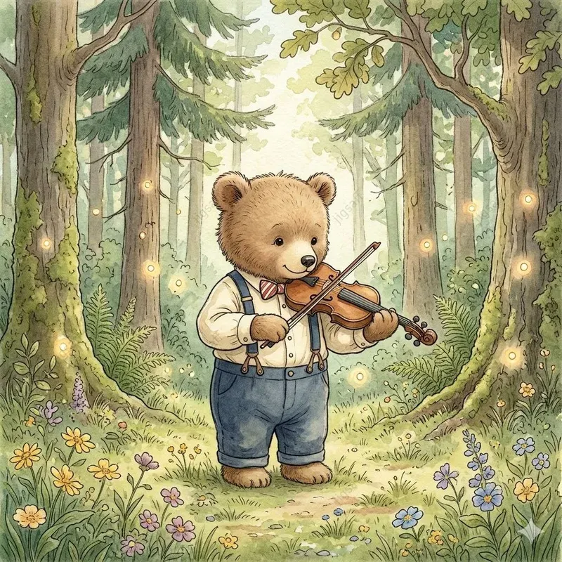 Cozy Vintage Watercolor Storybook Art