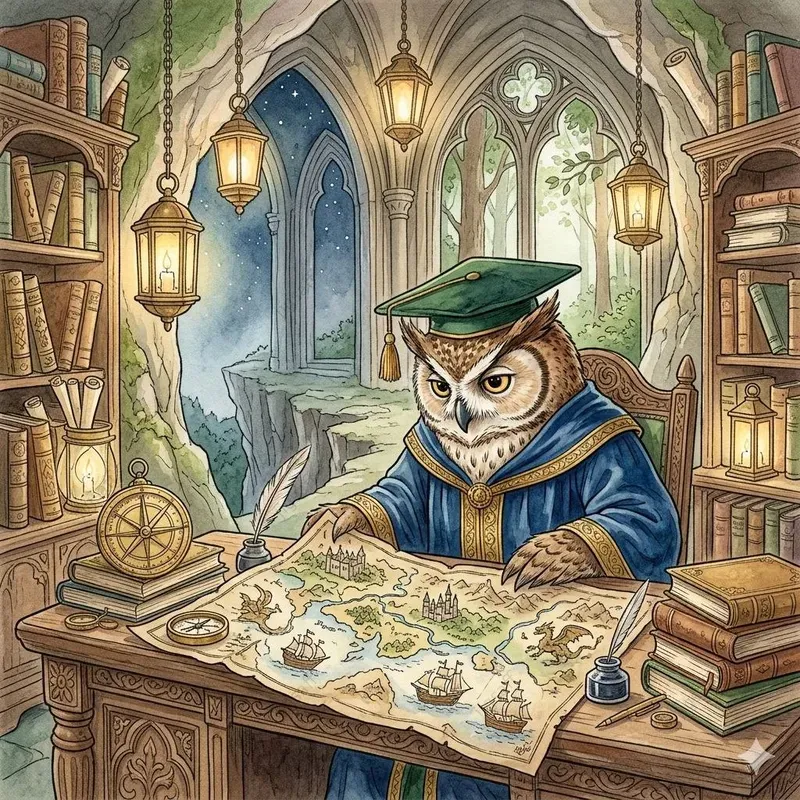 Cozy Vintage Watercolor Storybook Art