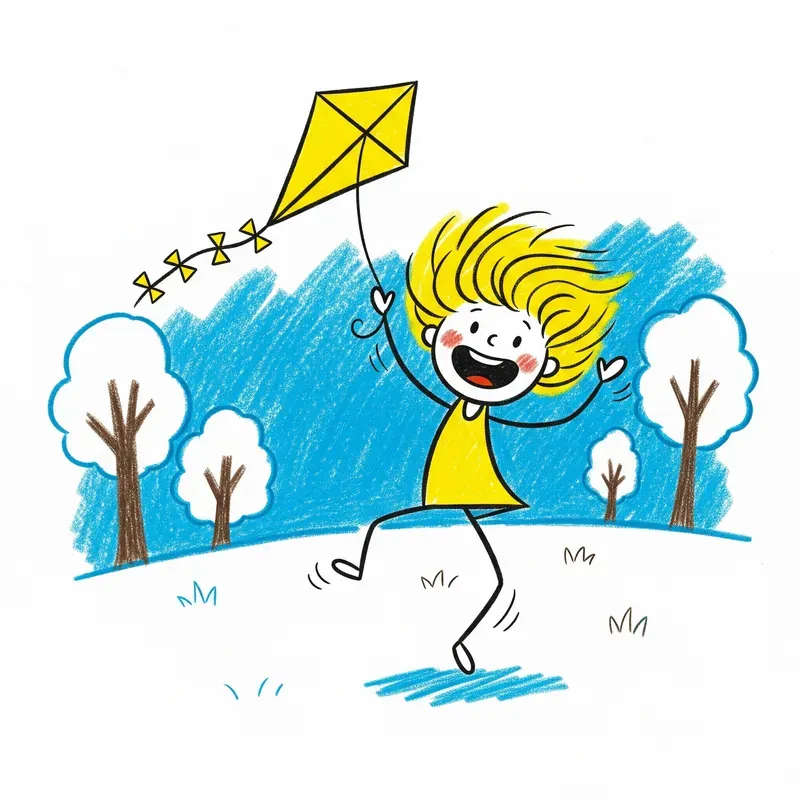 Stick Figure Storybook Scenes