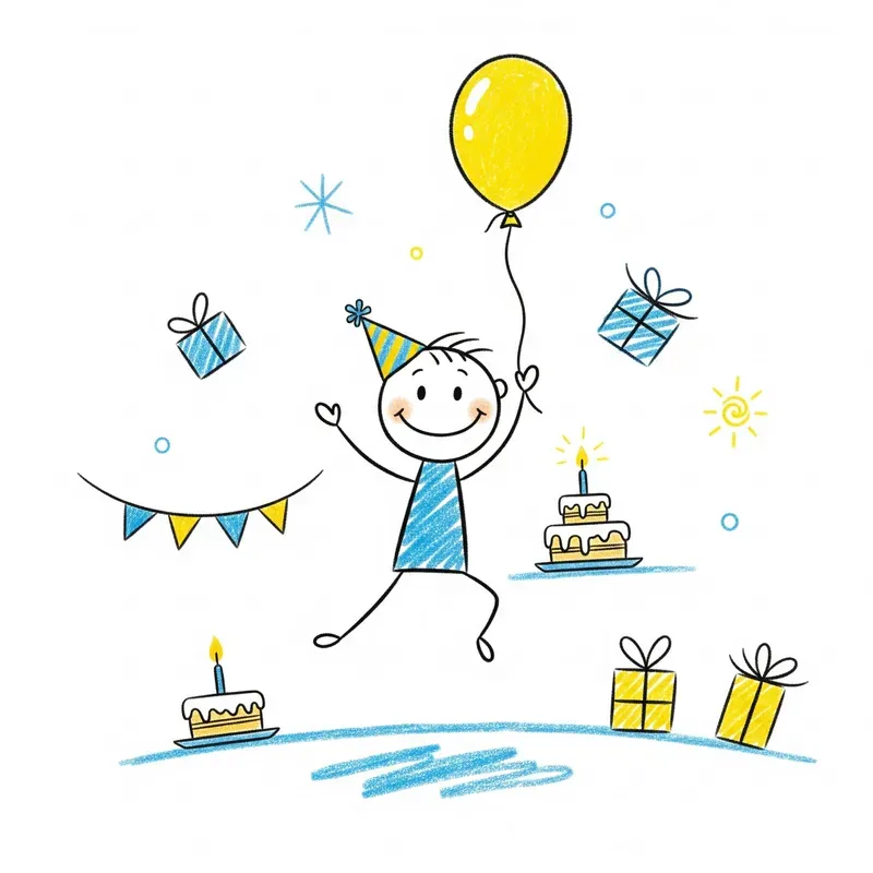 Stick Figure Storybook Scenes