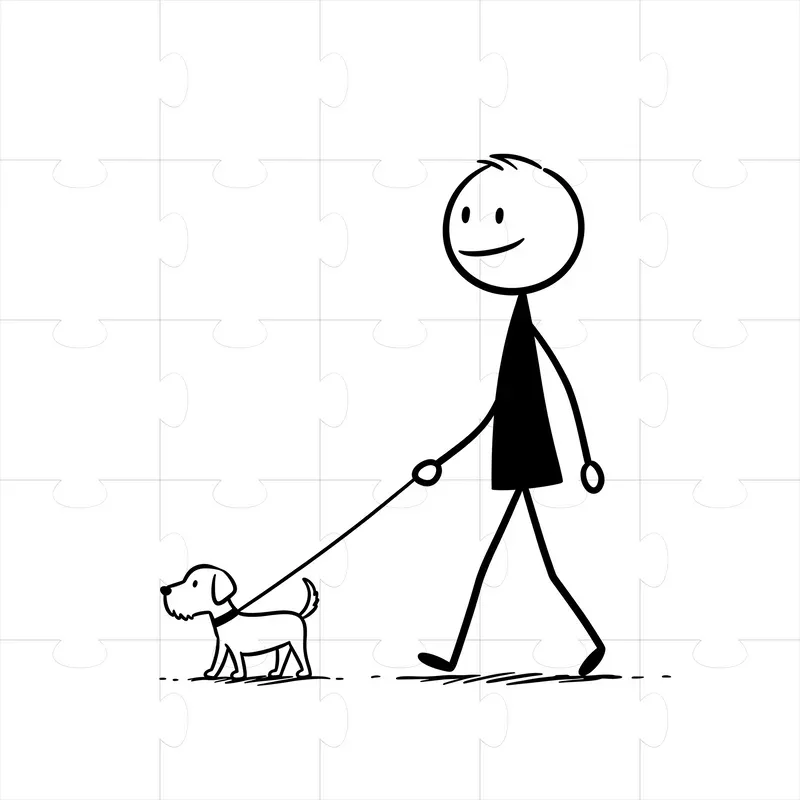 Minimalist Stick Figure Drawings