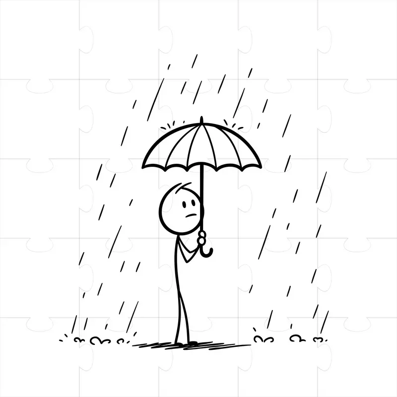 Minimalist Stick Figure Drawings